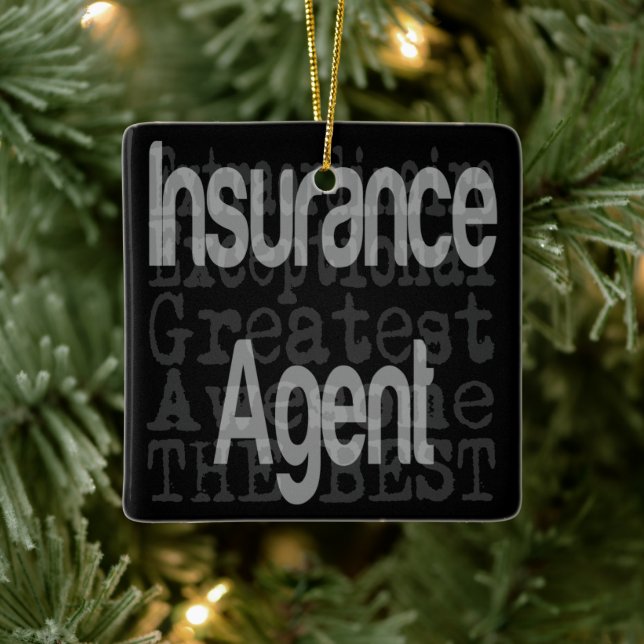 Insurance Agent Extraordinaire Ceramic Ornament (Tree)