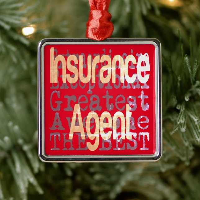 Insurance Agent Extraordinaire Metal Ornament (Tree)