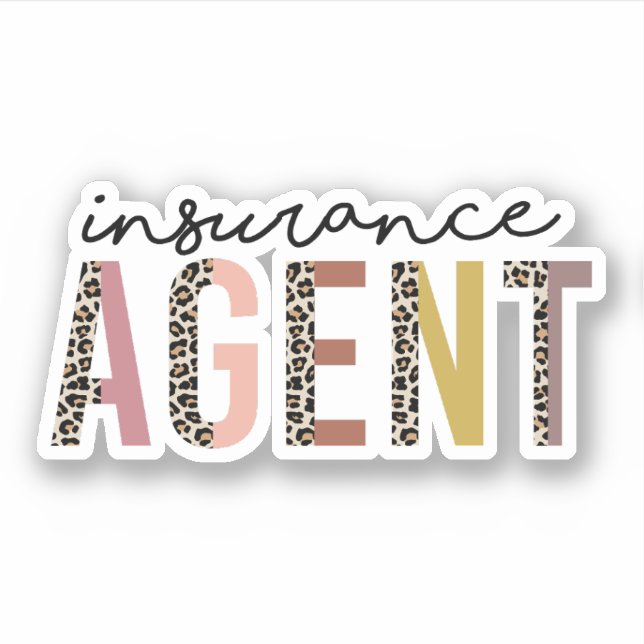 Insurance Agent, Gift For Insurance Agent Sticker (Front)