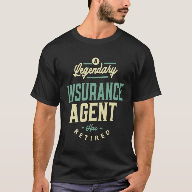 Insurance Agent Job Profession Birthday Worker T-Shirt (Front)