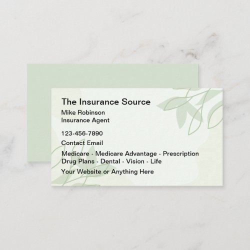 insurance Agent Modern Business Cards Template