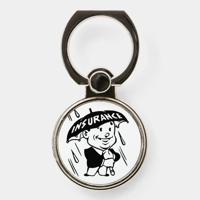 Insurance Agent or Agency Phone Ring Stand (Front)