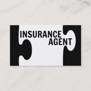 Insurance Agent Puzzle Piece Business Card