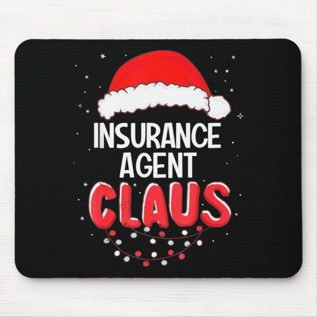 Insurance Agent Santa Claus Christmas Matching Cos Mouse Pad (Front)