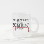 Insurance Agent Zombie Frosted Glass Coffee Mug
