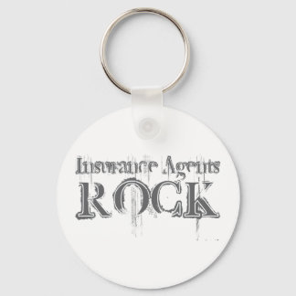 Insurance Agents Rock Keychain