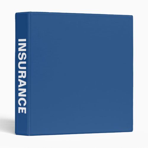 Insurance Big Bold Name binder