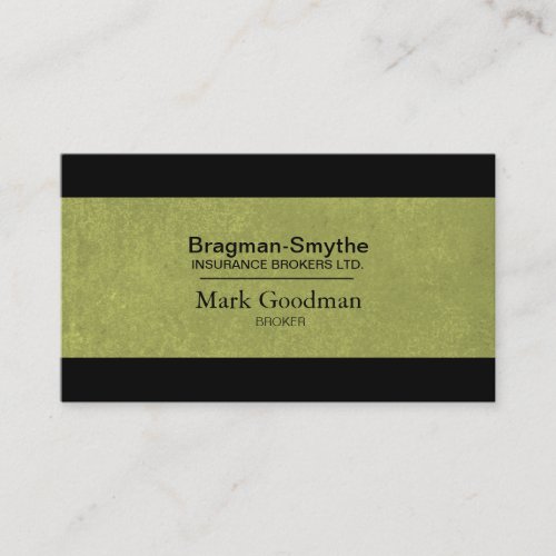 Insurance Broker Business Card - Simple Texture