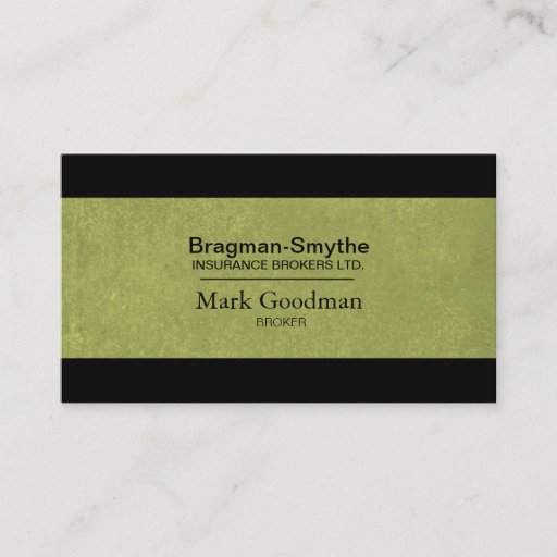 Customizable Insurance Broker Business Card - Simple Texture