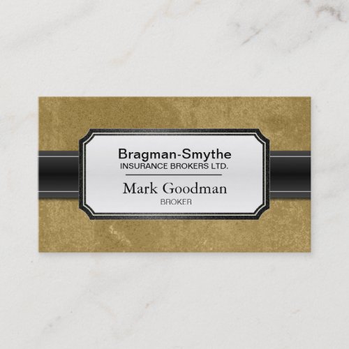 Insurance Broker Business Card - Sophisticated