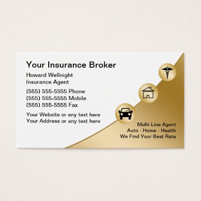 Medical Insurance Business Cards Zazzle