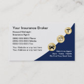 Insurance Broker Business Cards (Front)