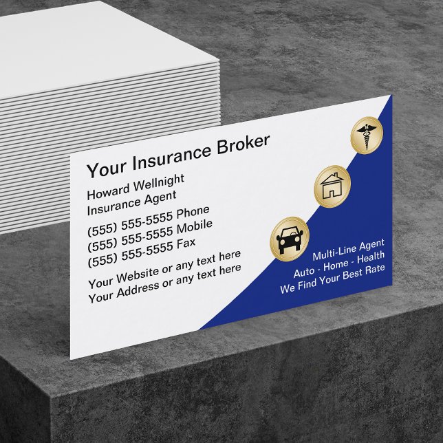 Insurance Broker Business Cards (Creator Uploaded)