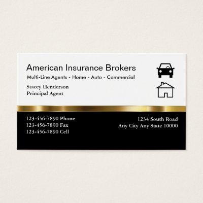 Auto Insurance Business Cards Zazzle