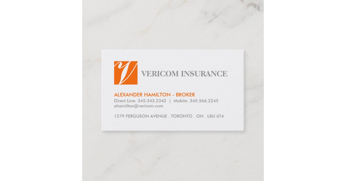 INSURANCE BROKER BUSINESS CARDS Zazzle