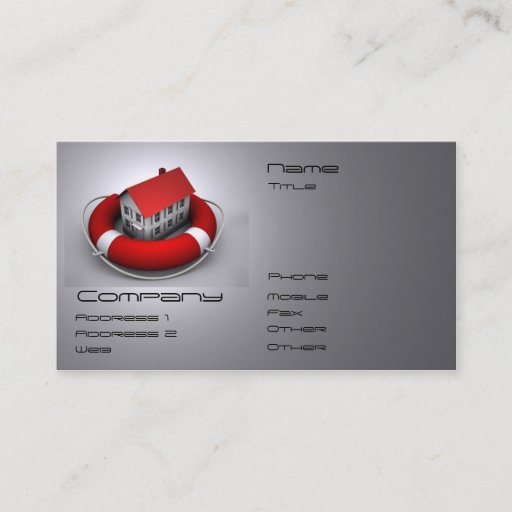 Customizable Insurance Business Card