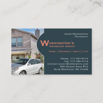 Insurance Business Card by all_items at Zazzle