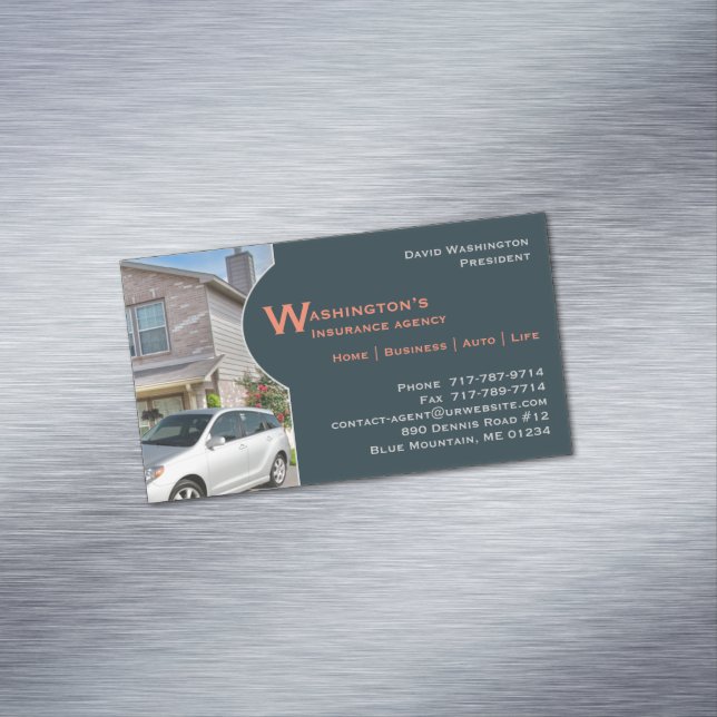 Insurance Business Card Magnet (In Situ)