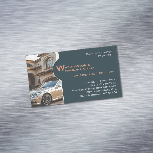 Insurance Business Card Magnet (In Situ)