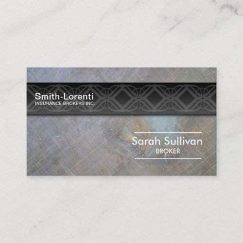 Insurance Business Card Rock Texture Professional