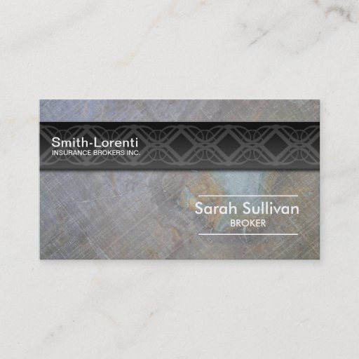 Customizable Insurance Business Card Rock Texture Professional