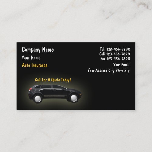 Insurance Business Cards