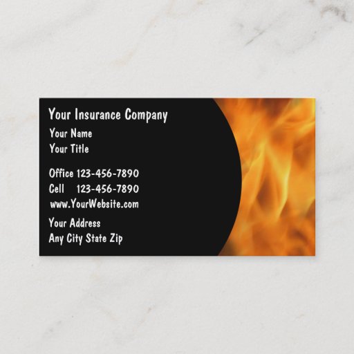 Customizable Insurance Business Cards