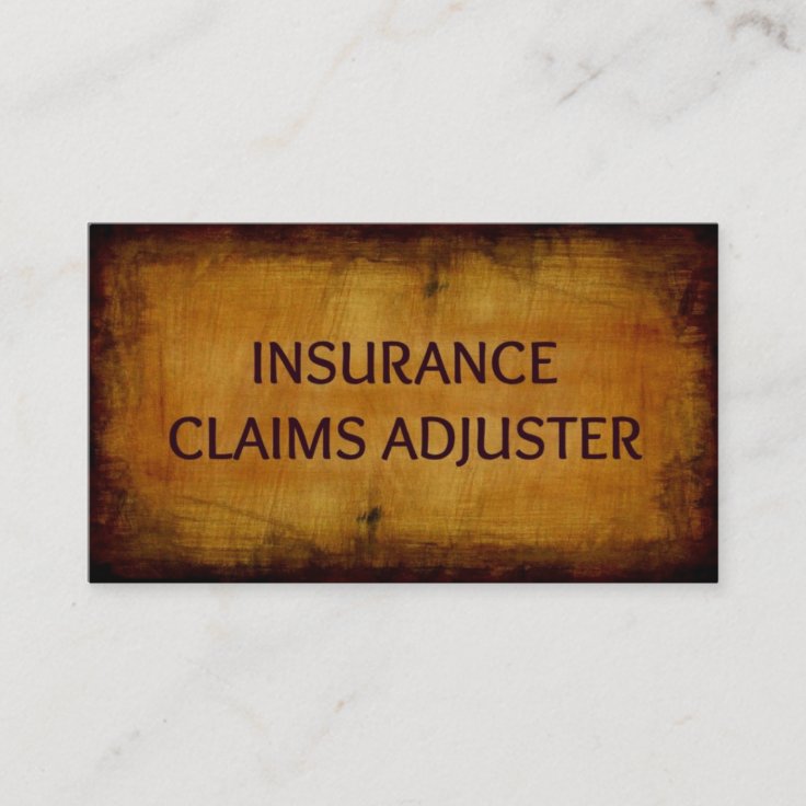 Insurance Claims Adjuster Antique Business Card Zazzle