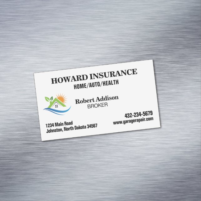 Insurance Company Business Card Magnet (In Situ)