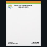 Insurance Company Letterhead<br><div class="desc">Elegant insurance company (or any other company) letterhead,  change the text yourself when ordering,  keep the existing graphic or replace with one of your own</div>