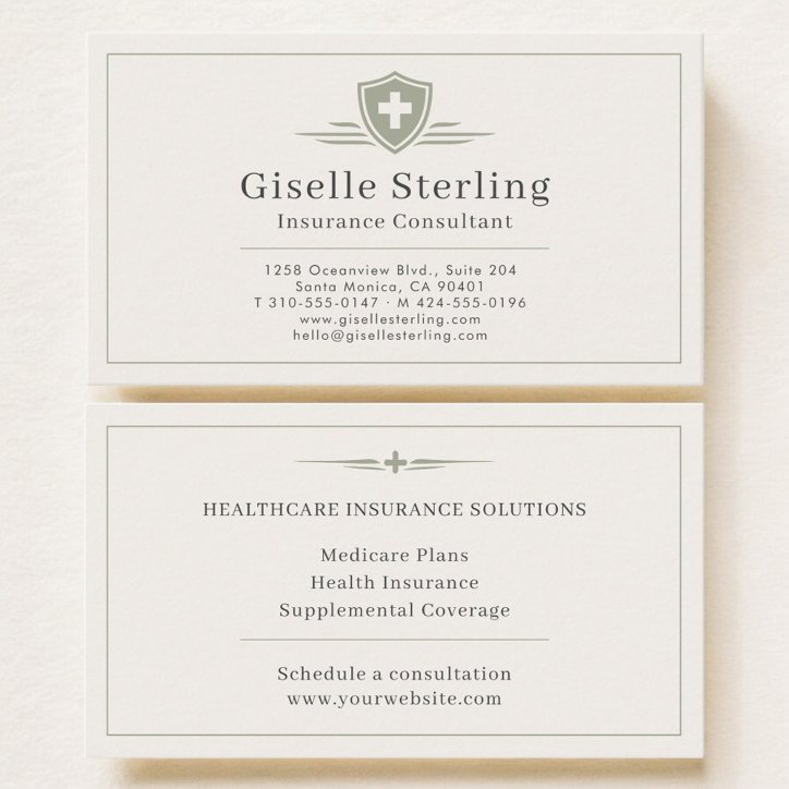 Insurance Consultant Business Card