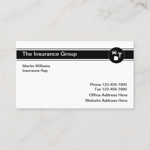 Insurance Home Auto Health Business Card
