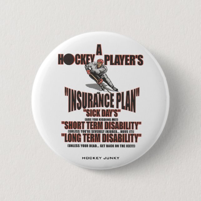 INSURANCE PLAN PINBACK BUTTON (Front)