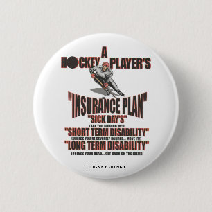 INSURANCE PLAN PINBACK BUTTON