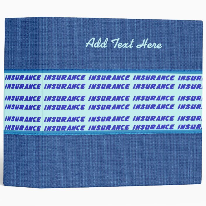 Insurance Policy Avery Binder