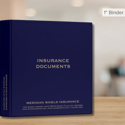 Insurance Policy Documents Holder 3 Ring Binder