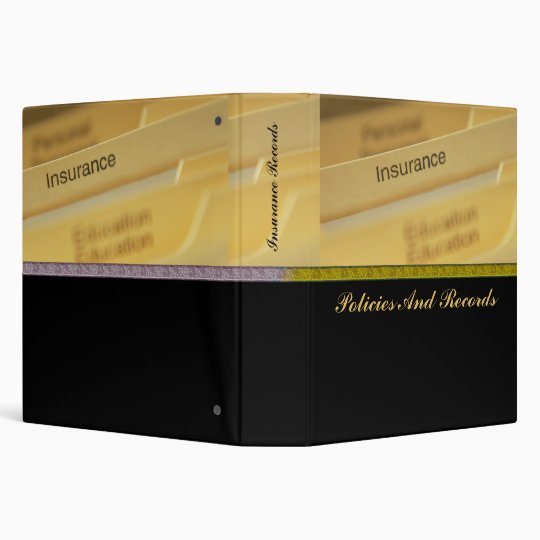 Insurance Records Avery Binder