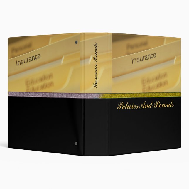 Insurance Records Avery Binder (Background)