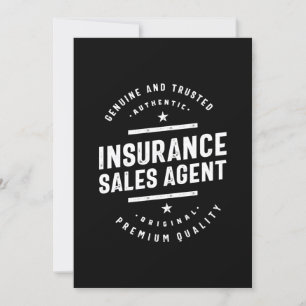 Insurance Sales Agent Job Title Gift Invitation