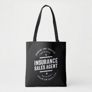 Insurance Sales Agent Job Title Gift Tote Bag