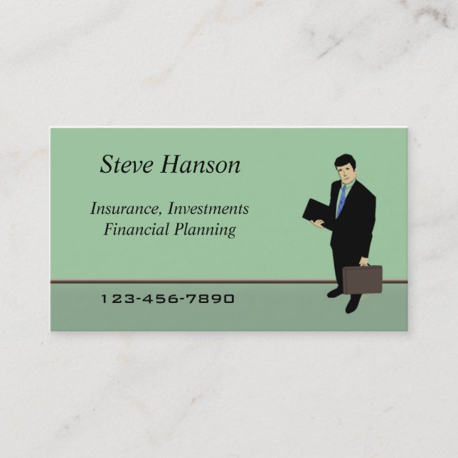 Insurance Salesman Business Card (Front)