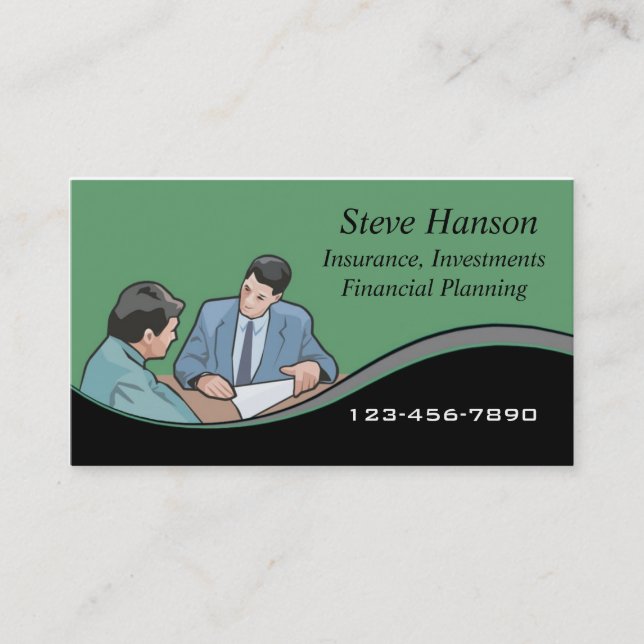 Insurance Salesman Business Card (Front)