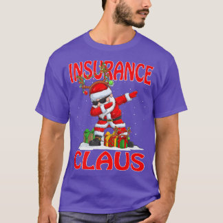 Insurance Santa Claus Christmas Matching Costume T-Shirt