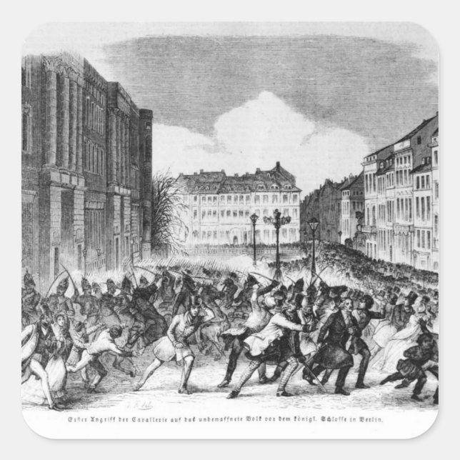 Insurrection in Berlin Square Sticker (Front)