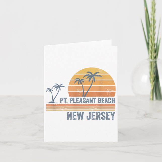 Int Pleasant Beach New Jersey Nj Boy Girl Men Wome Card (Front)