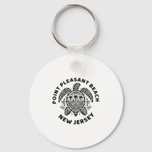 Int Pleasant Beach New Jersey Nj Boy Girl Men Wome Keychain