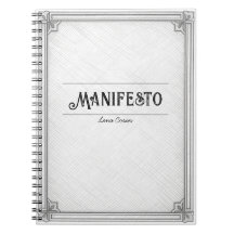 intage Novel Manifesto Custom Book Club Party Note