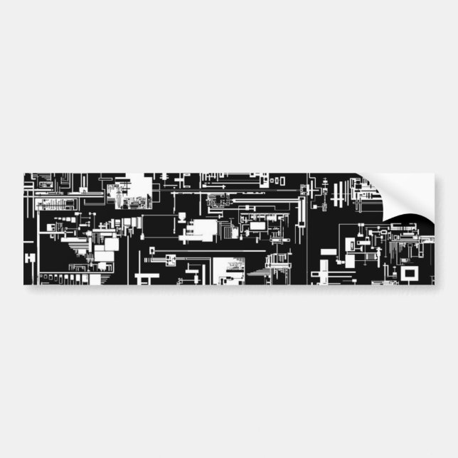 Intake 1.0 Black Bumper Sticker (Front)