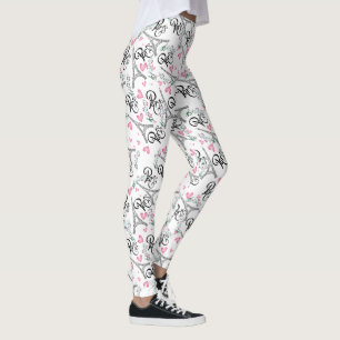 integral paris printing with musical notes leggings