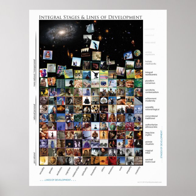 Integral Stages and Lines of Development Tiles 5 Poster (Front)